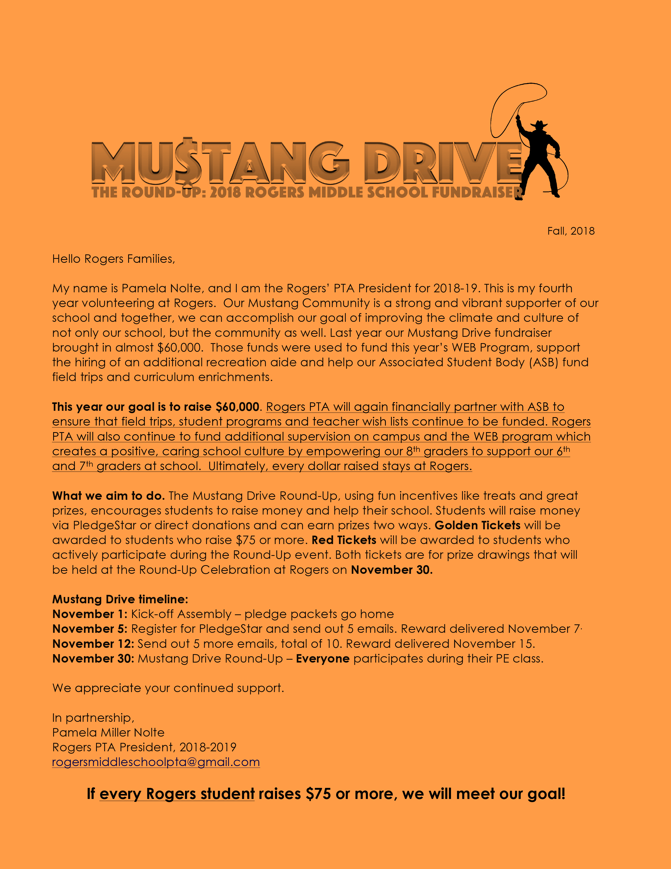 Microsoft Word - Mustang Drive Kickoff Letter 2018.docx