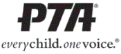 Logo - PTA - Every Child. One voice. (b/w)