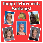 Rogers Retirees (clockwise) Ms. Bulat, Ms. DeMoss, Mr. Sheldon, Ms. McKenzie, with Ms. Justus in the middle.