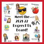Rogers PTA Board Members 2021-22 Bitmoji images