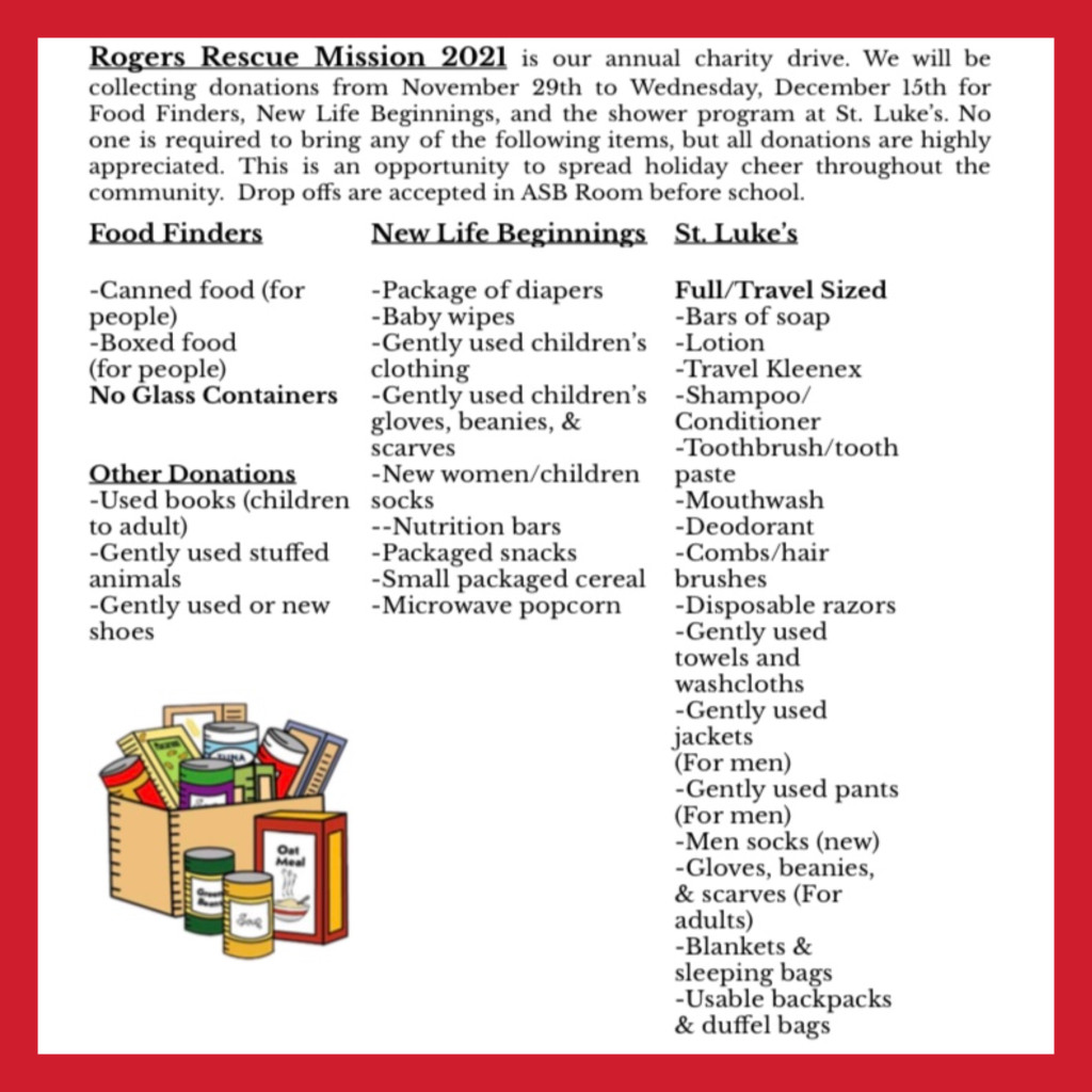 Rogers Rescue Mission 2021 is supporting a wide variety of organizations this holiday season from Nov. 29th to Dec. 15th.