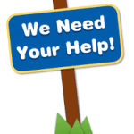 we need your help clip art sign display