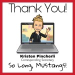 Kristen P says goodbye to Rogers PTA after three years doing PTA News and Social Media (2019-2022).